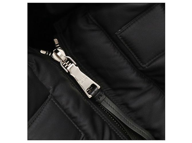 Saco Tote Prada Bomber Triangle Logo Preto - vista 6
