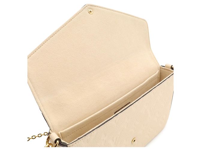 Louis Vuitton Pochette Felicie Marrone Beige - vista 6