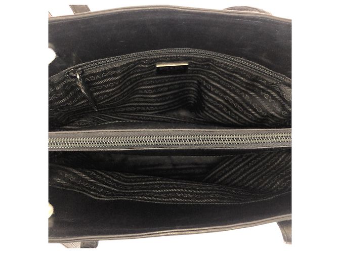 Bolso de hombro Prada negro - vista 9