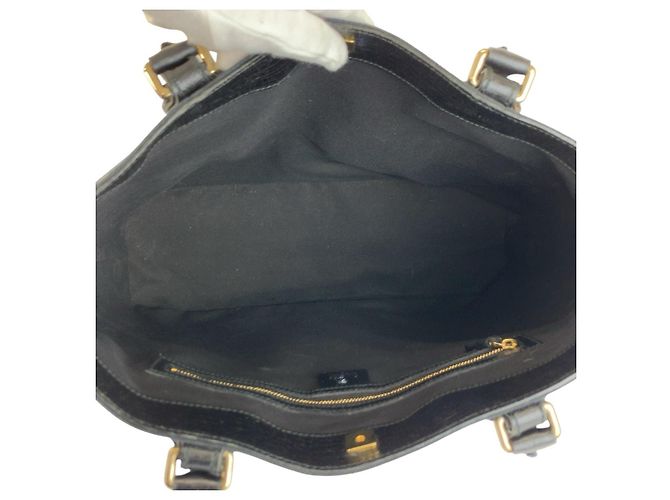 Gucci Horsebit Tote Bag Schwarz Stoff - Ansicht 8