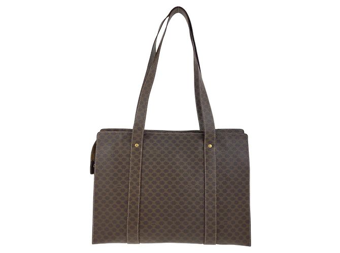 Céline Celine Macadam Tote Bag Brown - view 2