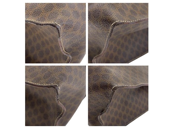 Céline Celine Macadam Tote Bag Brown - view 3