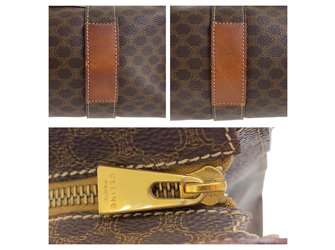 Céline Celine Macadam Tote Bag Brown - view 5