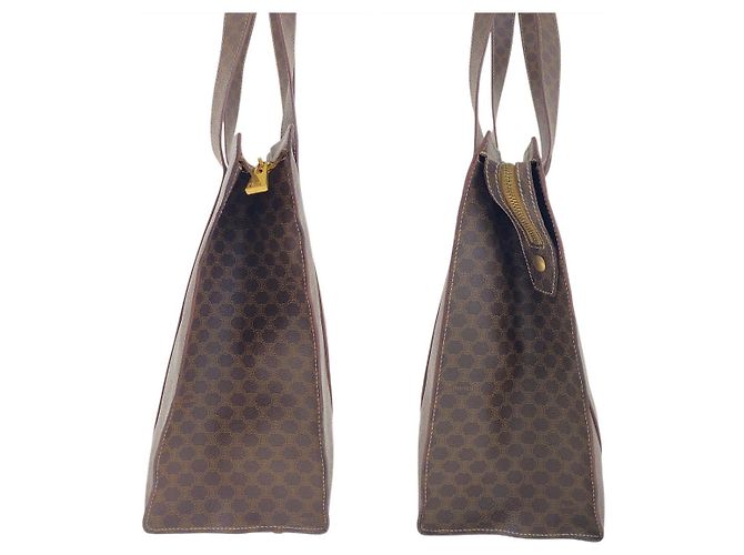 Céline Celine Macadam Tote Bag Brown - view 7