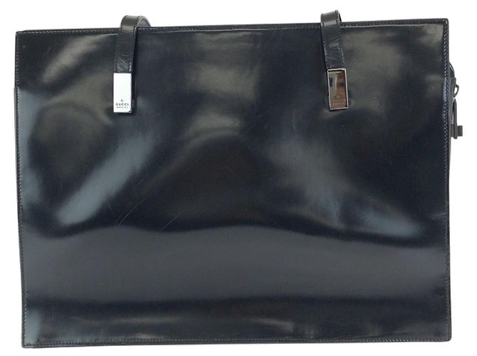 Gucci Emaille Tote Bag Schwarz - Ansicht 2