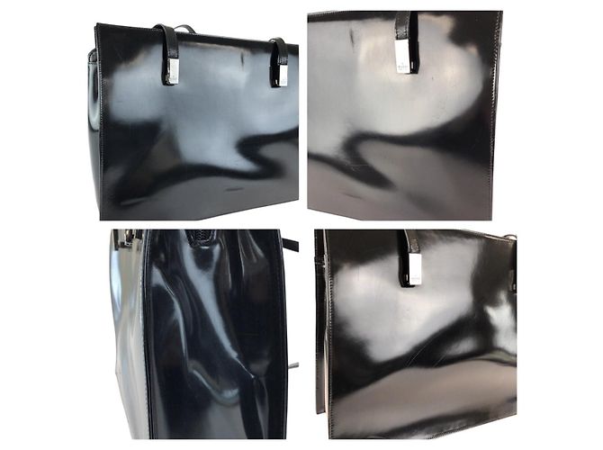 Gucci Emaille Tote Bag Schwarz - Ansicht 5