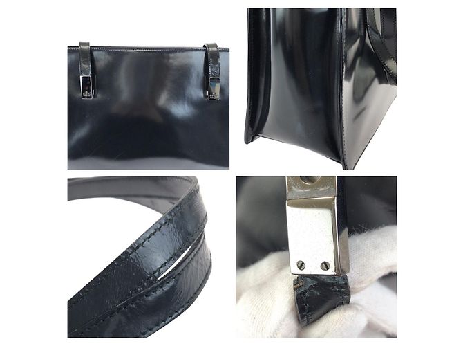 Gucci Emaille Tote Bag Schwarz - Ansicht 6