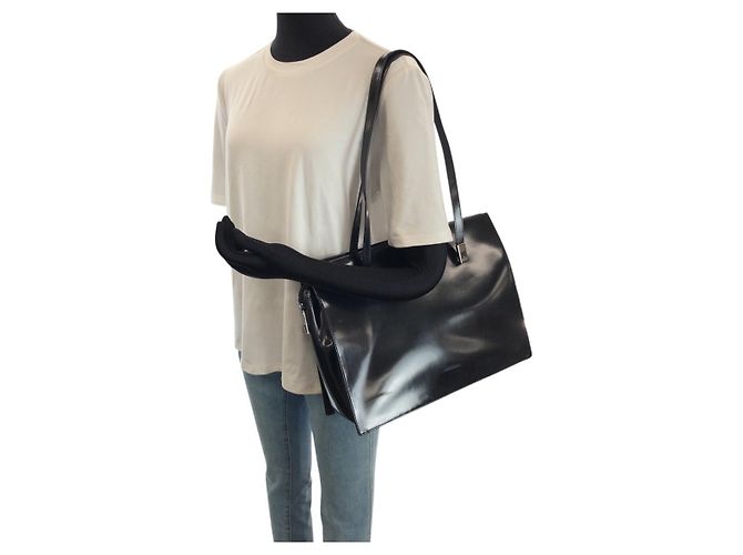 Gucci Emaille Tote Bag Schwarz - Ansicht 7