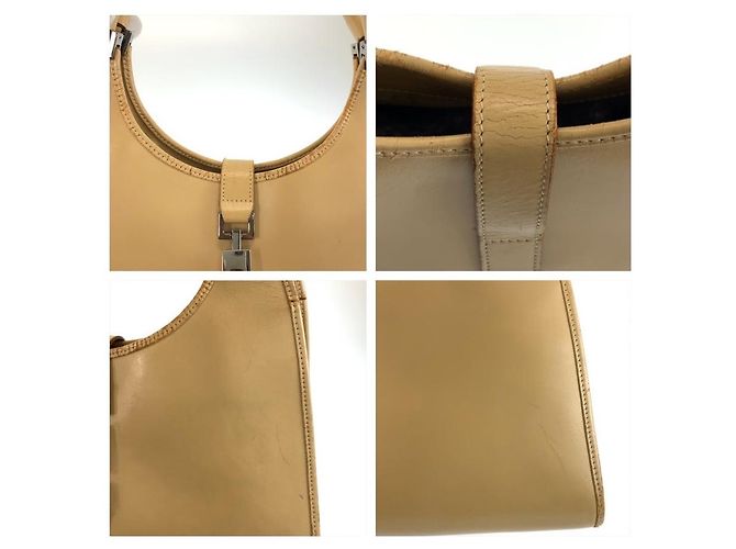 Borsa Gucci Jackie marrone beige - vista 7