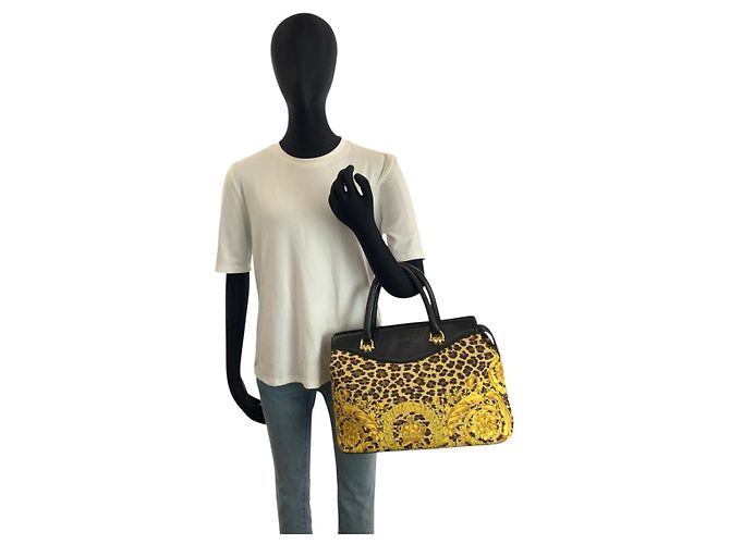 Versace Totebag mit Leopardenprint Mehrfarben - Ansicht 7