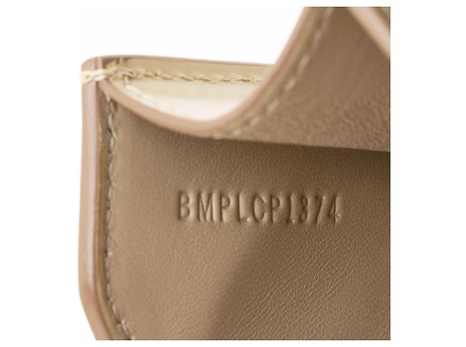 Borsa a tracolla Small con patta e catena in pelle goffrata Burberry TB Monogram Marrone Beige - vista 6