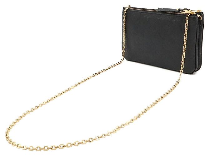 Louis Vuitton Pochette Double Zip Shoulder Bag Schwarz - Ansicht 2