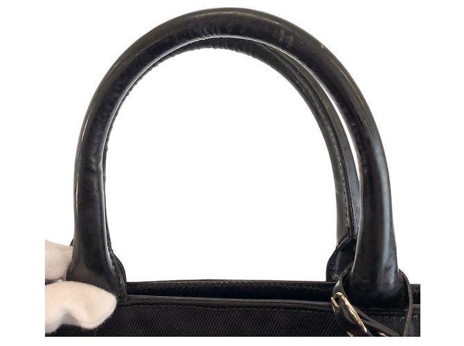 Borsa Tote 2 vie in nylon Gucci Nero - vista 8