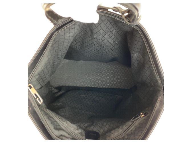 Borsa Tote 2 vie in nylon Gucci Nero - vista 9