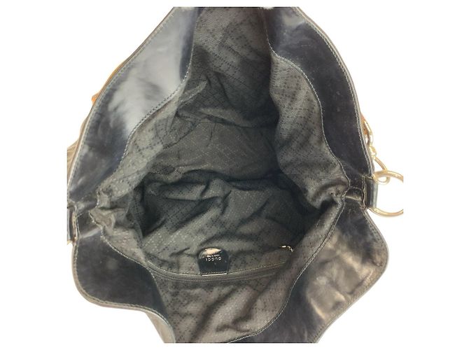 Borsa a tracolla Gucci Bamboo in nylon Nero - vista 9