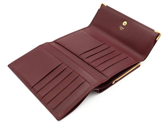 Portafoglio lungo tri-fold Cartier Marrone - vista 4