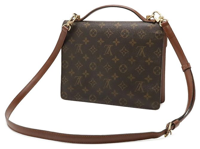 Borsa a tracolla Louis Vuitton Monceau 26 Marrone - vista 2