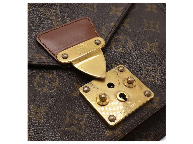 Borsa a tracolla Louis Vuitton Monceau 26 Marrone - vista 5