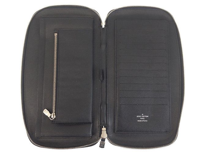 Louis Vuitton Long Wallet Organizer Black - view 6