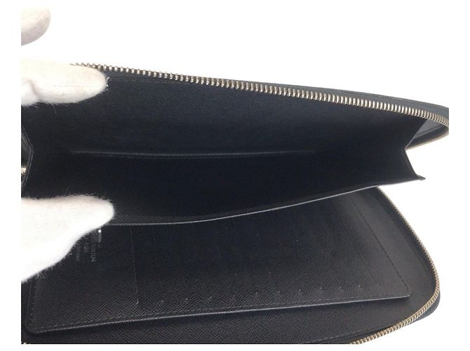 Louis Vuitton Long Wallet Organizer Black - view 7