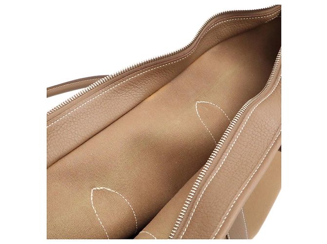 Hermès Hermes Garden Zip MM Tote Bag Braun Beige - Ansicht 9