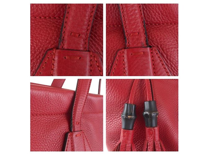 Gucci Bamboo Tote Bag Rot - Ansicht 5