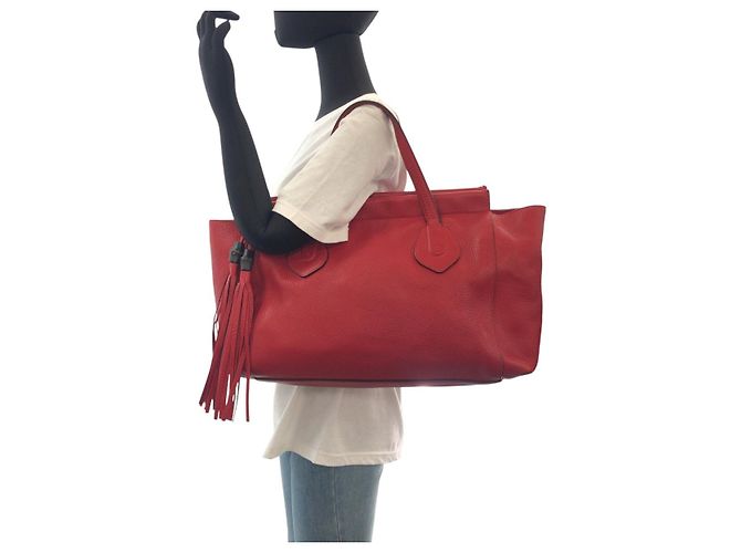 Gucci Bamboo Tote Bag Rot - Ansicht 8