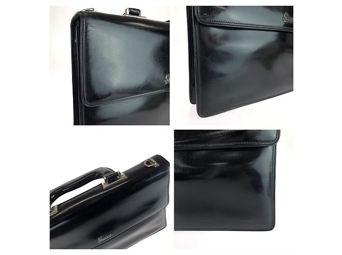 Mallette Vintage Gucci Noir - vue 5