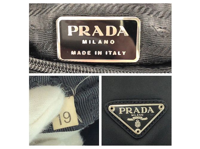 Bolso Tote Prada Tessuto Negro - vista 4