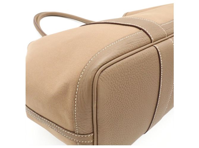 Hermès Borsa a tracolla Hermes Garden Marrone Beige - vista 3