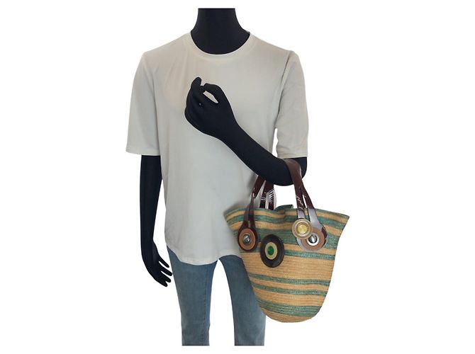 Marni Strohhandtasche Mehrfarben - Ansicht 6