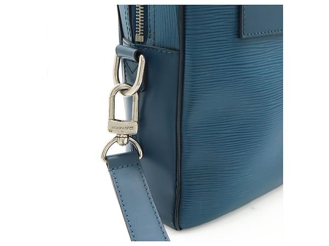 Louis Vuitton Epi Porte-Documents Briefcase Blu - vista 4