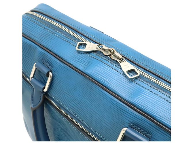 Louis Vuitton Epi Porte-Documents Briefcase Blu - vista 7