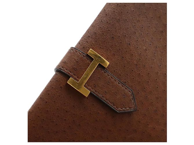 Hermès Hermes Bearn Classic Lange Geldbörse Braun - Ansicht 8
