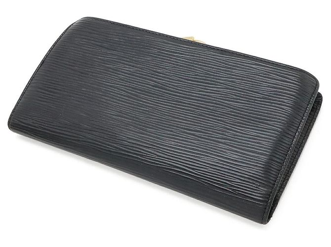 Portafoglio Louis Vuitton Epi Continental Viennois Nero - vista 2