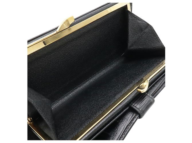 Portafoglio Louis Vuitton Epi Continental Viennois Nero - vista 8