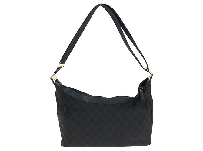 Borsa a tracolla Gucci nera in tessuto Nero - vista 2