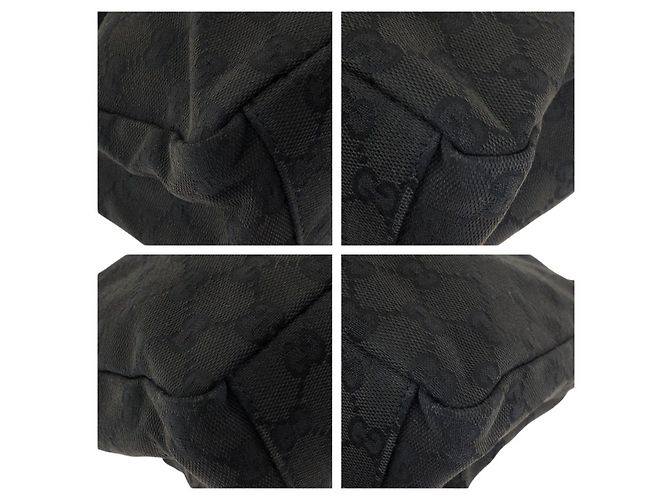 Borsa a tracolla Gucci nera in tessuto Nero - vista 3