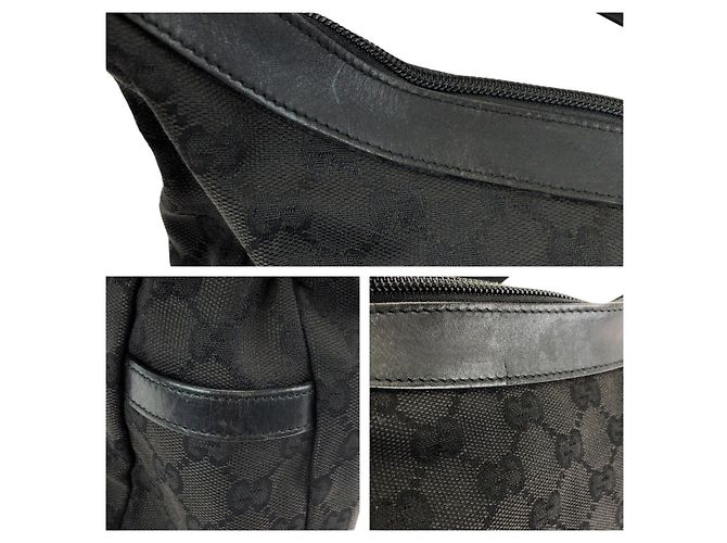 Borsa a tracolla Gucci nera in tessuto Nero - vista 5