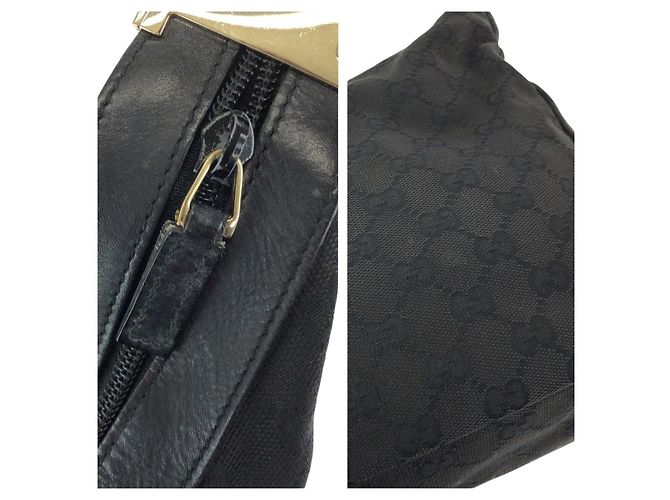 Borsa a tracolla Gucci nera in tessuto Nero - vista 6