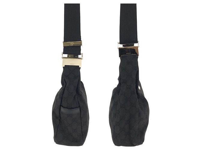 Borsa a tracolla Gucci nera in tessuto Nero - vista 8