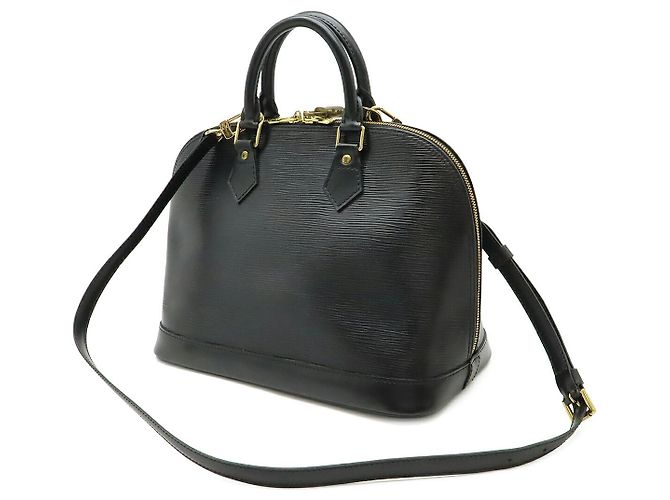 Borsa Louis Vuitton Epi Alma Nero - vista 2