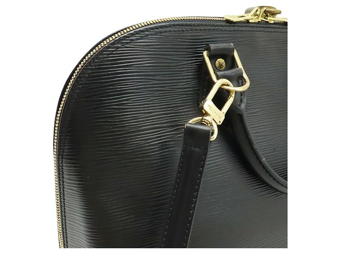Borsa Louis Vuitton Epi Alma Nero - vista 4