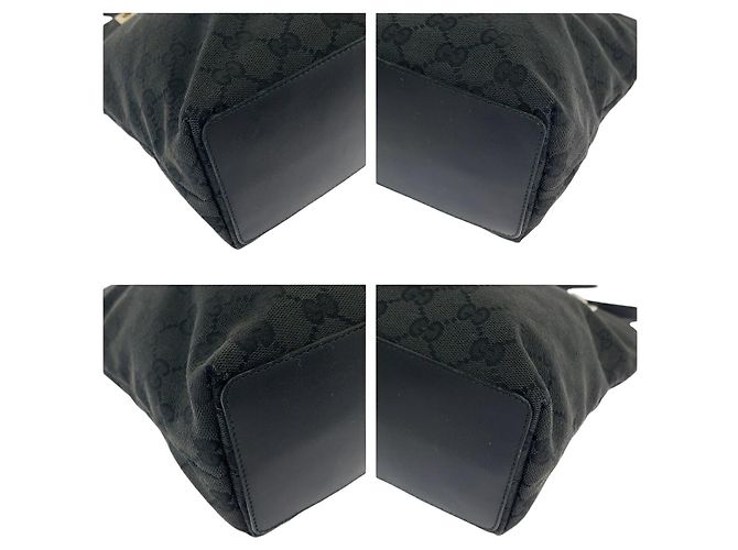 Borsa Tote Gucci GG Canvas Nero - vista 3