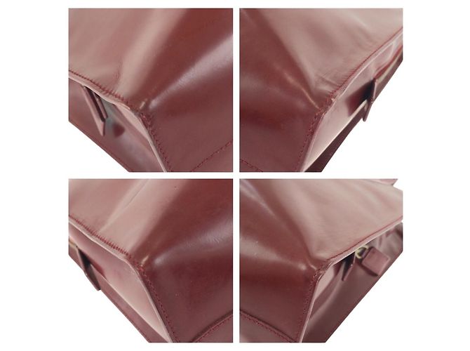 Prada Spazzolato Lackleder Tote Bag Rot - Ansicht 3