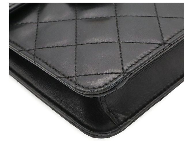 Bolso de hombro Chanel Matelasse con cadena Negro - vista 3