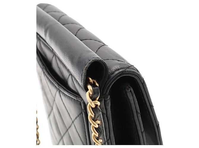 Bolso de hombro Chanel Matelasse con cadena Negro - vista 6