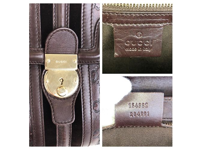 Sac à main Gucci Guccissima Marron - vue 3