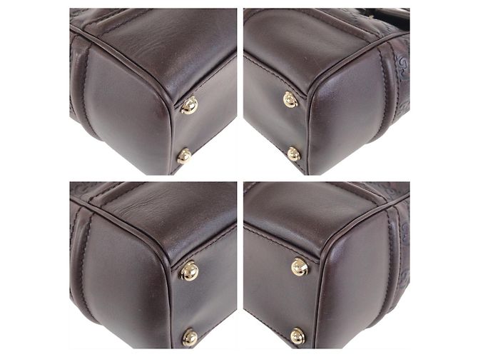 Sac à main Gucci Guccissima Marron - vue 4