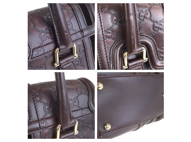 Sac à main Gucci Guccissima Marron - vue 5